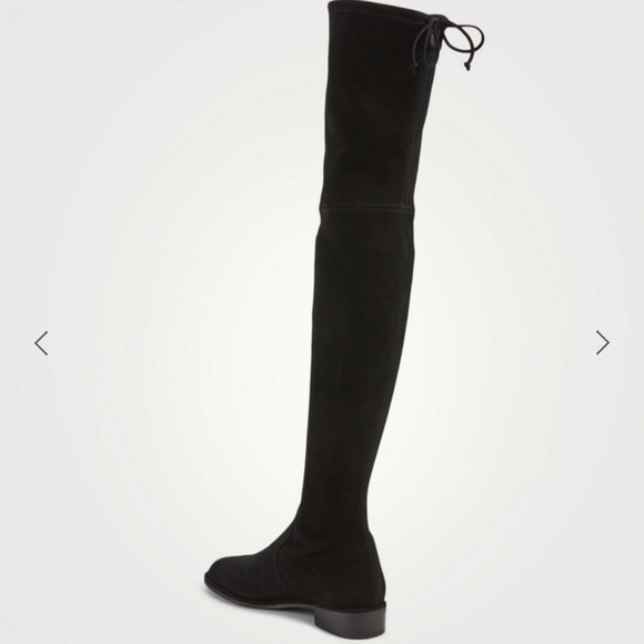 Stuart Weitzman black suede Lowland over-the-knee flat boots - size 7 - Picture 4 of 16